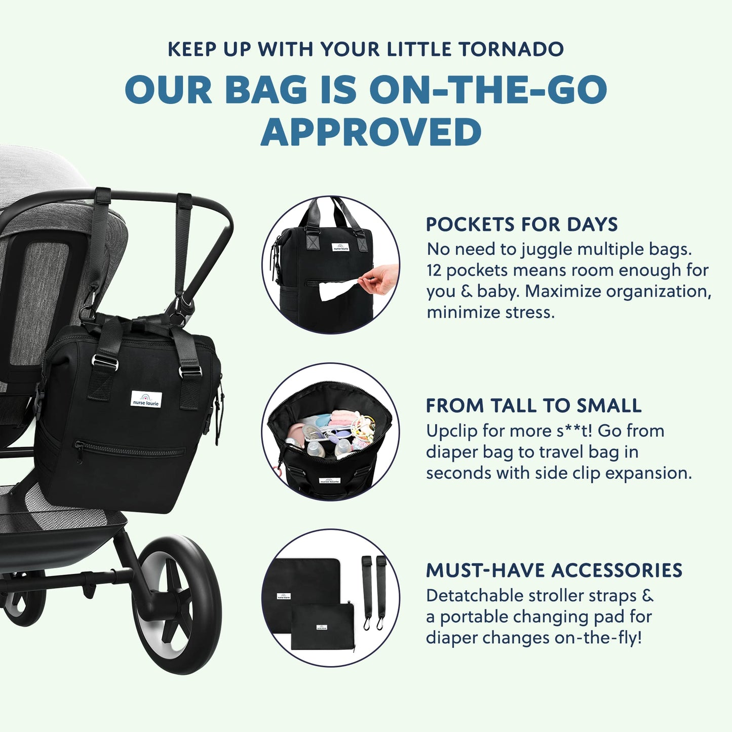 Versatile Neoprene Diaper Backpack - Stylish, Durable & Insulated Parenting Essential