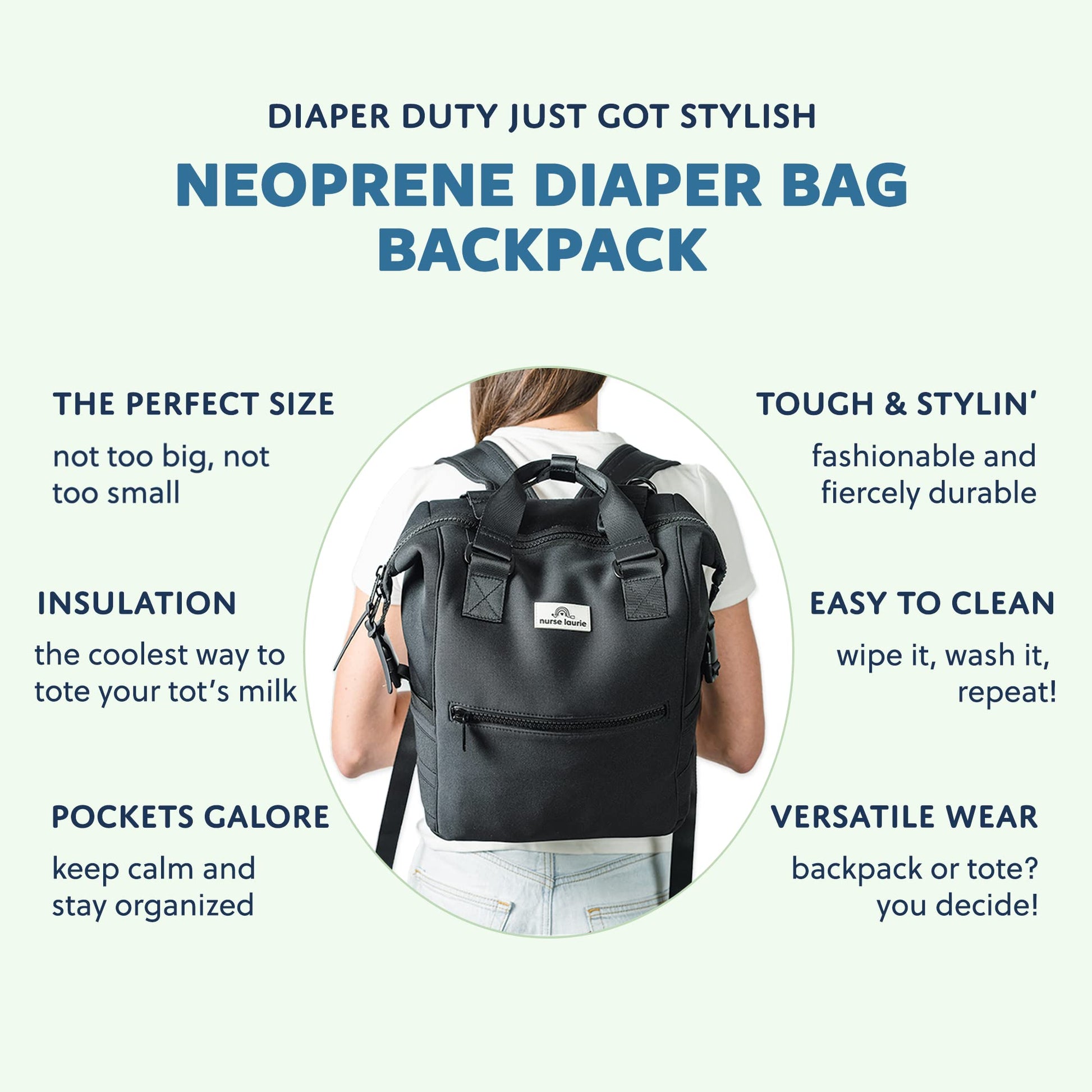 Durable diaper backpack Clearance