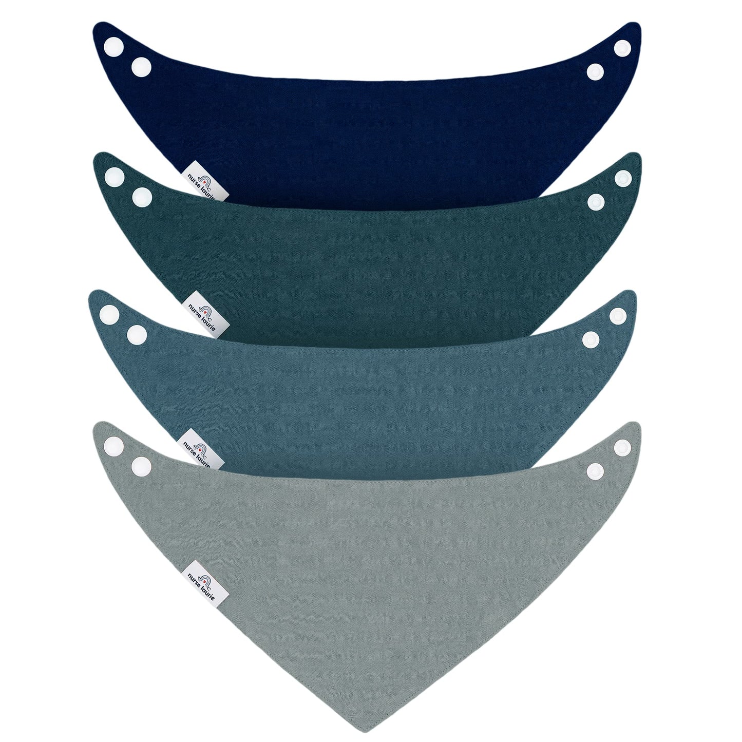 Nurse Laurie's Organic Cotton Muslin Drool Bandana Bibs