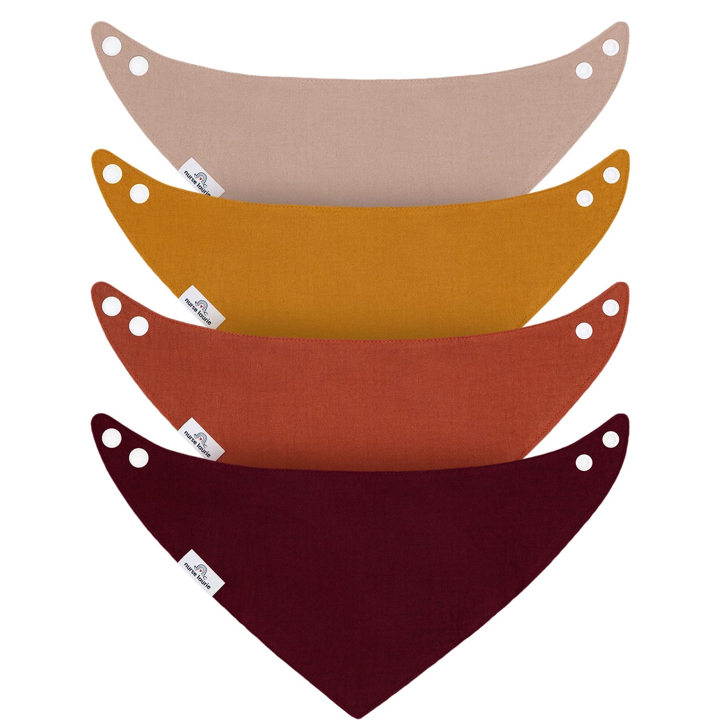 Nurse Laurie's Organic Cotton Muslin Drool Bandana Bibs